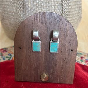 Vintage Turquoise and Sterling Silver Earrings
Hallmarked 925
